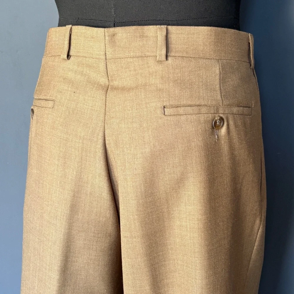 Vintage 1998 Ralph Ralph Lauren Dress Pants | 32x30 | Tan Pleated Cuffed Canada